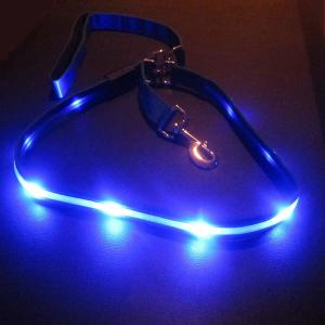China LED Dog Leash USB Rechargeable Flashing Light wholesale