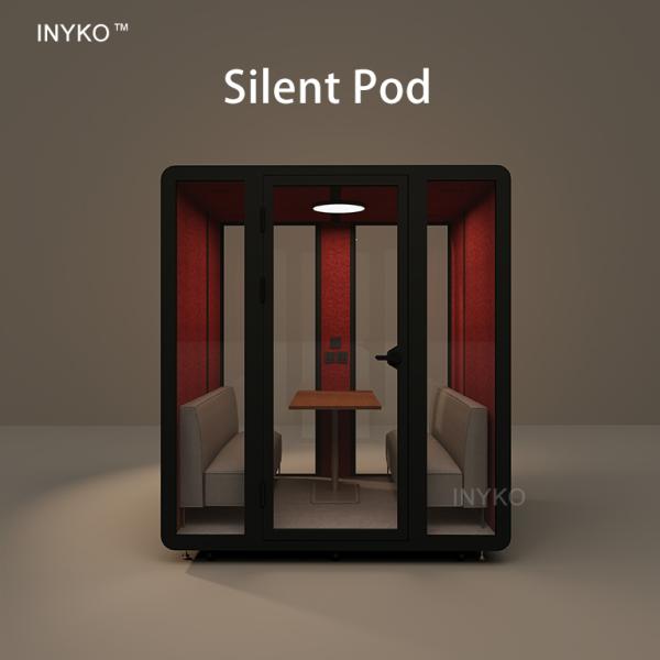 Modular Soundproof Booth with High Soundproofing Level and Modern Sleek Design for Office Pod