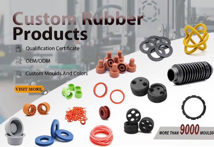 Blue FKM Rubber Flat Washer Silicone Rubber Sealing Washer