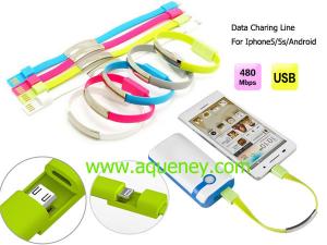 China Micro USB Charger Data Cable for Iphone,Samsung with custom logo printing wholesale