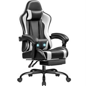 China Adjustable Height Video Game Chair with Footrest Gaming Chair 18.5&quot;D x 20.9&quot;W x 50.4&quot;H wholesale