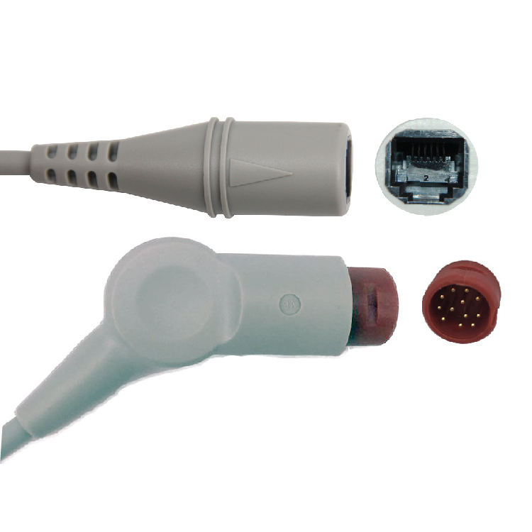 Compatible for 12pin IBP adapter cable to Smiths transducer IBP cable