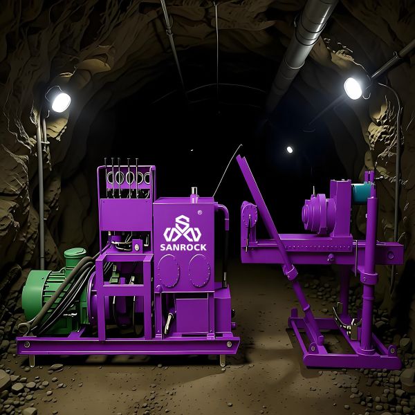 Tunnel Drilling Machine Operational Flexibility Hydraulic Core Drilling Rig Mobile Diamond Core Drill Machine