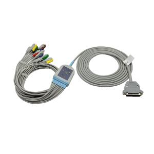 China Micromed one-pieces 25pin EKG Cable 11-Lead Clip IEC wholesale