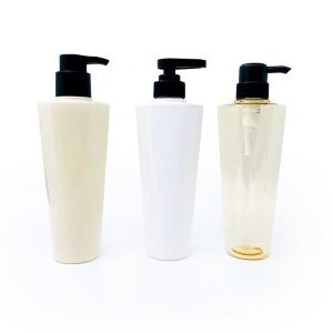 China Screw Cap Clear Shampoo Body Wash Bottles White PET Material OEM Supported wholesale