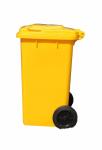 70 liter out door recycling plastic waste bin with foot pedal