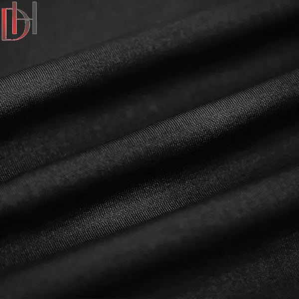 Knitting Plain Dyed Polyester Textile Ribbed High Quality Winter Hoodie Sweatshirt Fabric Manufacture