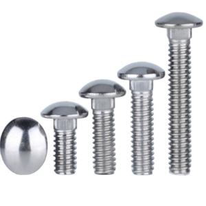 China 304 Stainless Steel Round Head Square Neck Bridge Bolt DIN603 Grade 8.8 Galvanized wholesale