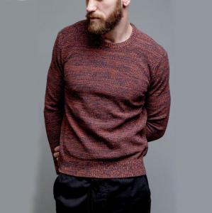 China Adult Easy Crochet Pullover Sweater , Marl Texture Lightweight Pullover Sweater wholesale