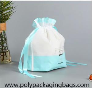 China Nontoxic Gravure Printing Washing Face Towel Drawstring Packaging Bags on sale