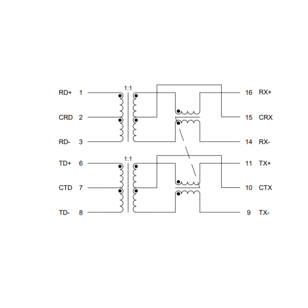 749013011A WE-LAN Surface Mount Ethernet Transformer with PoE Support