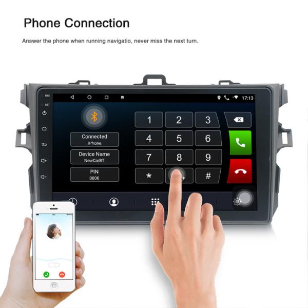 Android 10 9" 2005 Toyota Android Radio Android Head Unit For Toyota Corolla 32GB