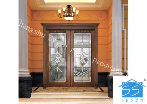 China Single Round Head Decorative Panel Glass For Entry Door Low E 3.2m Tempered wholesale