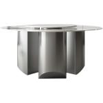 Stainless Steel Rock Board Dining Table 75cm High Rotate