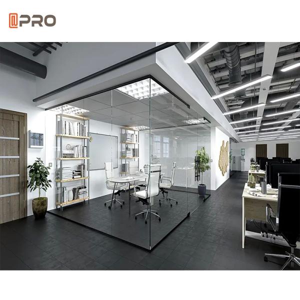 Building Tempered Clear Glass Modern Office Partitions Frosted Glass Wall