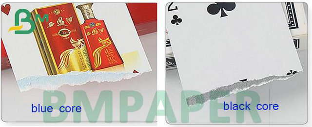  71cm Roll 280gsm 300gsm C2S Black Core Poker Paper For Playing Cards 