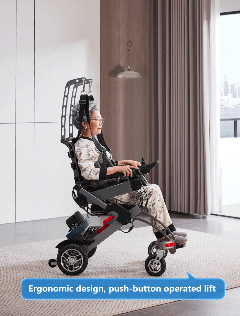 Hospital And Home Folding Electric Mobility Chair For Mobility Assistance
