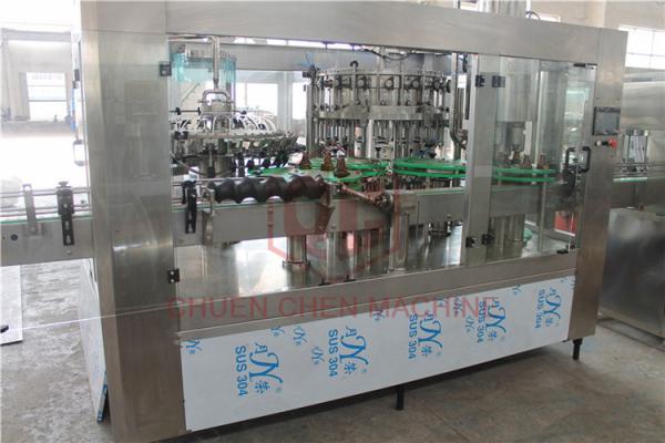 Isobaric Carbonated Drink Filling Machine Glass Bottle Filling Line
