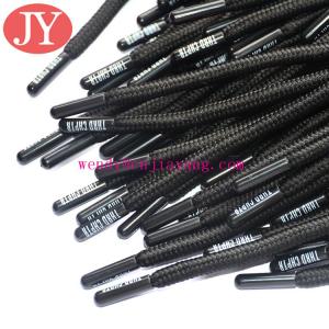 China Polyester lace with reflective stripe with silicone dipped tips drawcords for hoodies wholesale