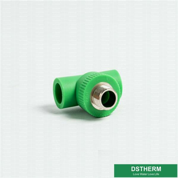 Quality Male Threaded Tee PPR Pipe Fittings Non - Toxic Energy Efficient With Injection Technics for sale