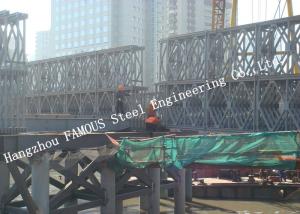 China HD200 Double Row Deck Type Modular Steel Bailey Bridge Hoisting Installation In Site on sale