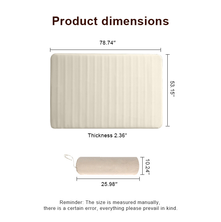 Thick Tubular Design Camp Self Inflating Double Sleeping Pad Wider Inflatable Mattress