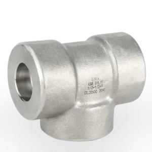 China Alloy Steel Tee ASME B16.11 Forged Socket Weld Equal Tee Alloy Steel Pipe Fittings wholesale