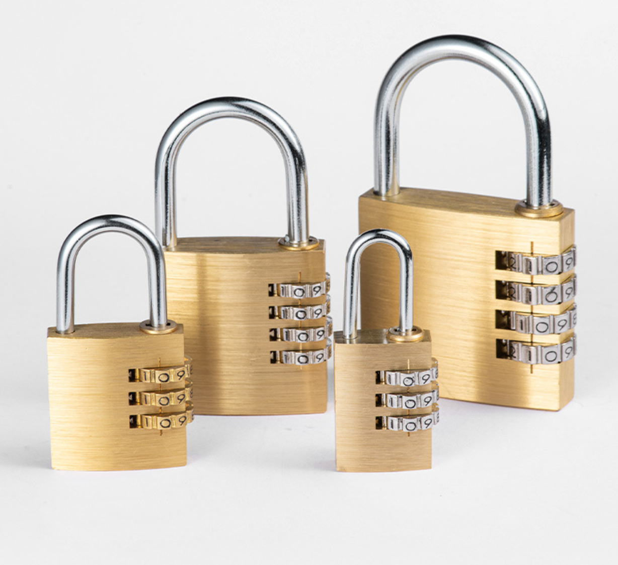 3 Digit 4 Digit Password Padlock Customized Brass Combination Padlock
