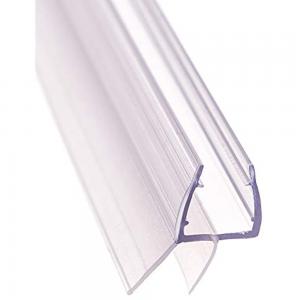 China Transparent Customized PVC Shower Door Bottom Seal Glass Seal Strip for Bathroom Door wholesale