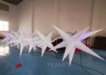 Oxford Cloth LED Inflatable Star With Color Light For Event Decoration