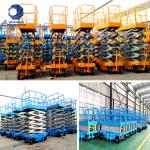 convenient 230kg Load Capacity 6 Mters Electric Scissor Type Lift