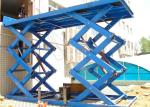 SANTO Stationary Hydraulic 3 Ton Scissor Lift 5.5KW Electric Lift For Constructi