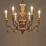 Vintage resin chandelier for living room bedroom home retro loft Chandelier(WH