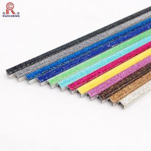China Building Material Polished Metal Listello Border Trims 2.4 - 3m For Wall Floor wholesale