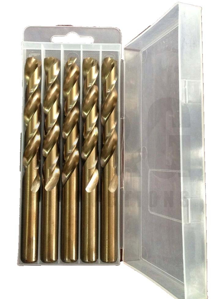 DIN 338 HSS Cobalt (M35) Jobber lenght Drill Bits with 135 deg split Point --long life