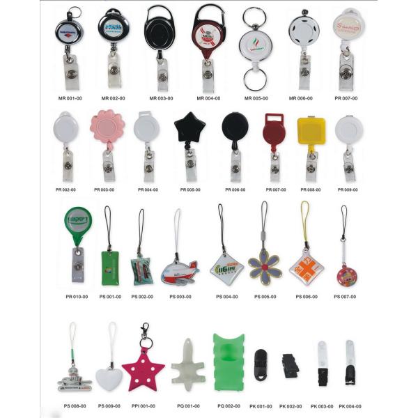 Adjustable Lanyard Accessory Abs Retractable Badge Holder Eco-Friendly