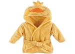 100% Cotton Yellow Baby Bath Robes Skin Friendly And Comfortable Flannel