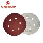 5 Inch 125mm Aluminum Oxide Sanding Disc Red 8holes Rust Removal Metalworking