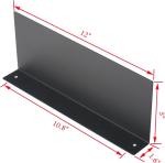 Wall Mount Floating Shelf Bracket Heavy Duty Industrial Carbon Steel Black L