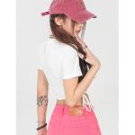 Y2k Side Drawstring Hallow Out Design Short Sleeve Crop Top Hot Sexy Fashion