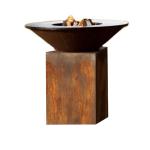 Customized Rusted Corten Cooking Outdoor Bbq Outdoor Kitchen Bbq Grills With