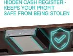 Long-lasting Performance Heavy Duty Black Under Counter Mounting Metal Bracket