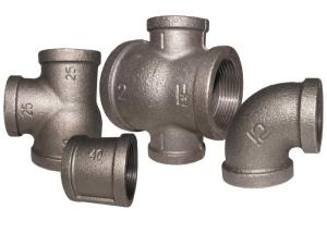 China Female Threaded Malleable Cast Iron Pipe Fittings Reducing Pipe Tee ANSI / BS Standard wholesale