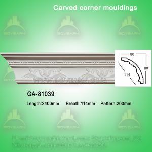 China Fashion carved pu crown moldings wholesale