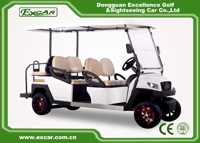 Aluminum Chassis 6 Seater Golf Car , 6 Person Golf Cart For Tourist