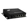 Buy cheap IP30 Fiber To Ethernet Media Converter 4 Ethernet with 1 Fiber Port from wholesalers