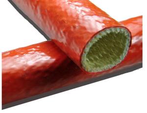 China Flame Heat Shield Fire Proof Fiberglass Sleeving For Hydraulic Pipe Protection wholesale