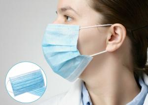 China FDA Certified 3 Ply Disposable Face Mask Non Woven Easy Breathing wholesale