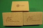 2015 wholesale custom logo printing cork foam bamboo yoga block