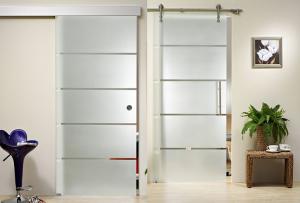 China Clear Float Durable Tempered Glass , Silkscreen Frosted Tempered Shower Glass Doors wholesale
